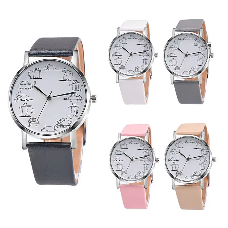 2022 Ladies Watches Casual Women Watches Cat Watches Female Wristwatches Quartz Cheap Price Dropshipping Relogio Feminino